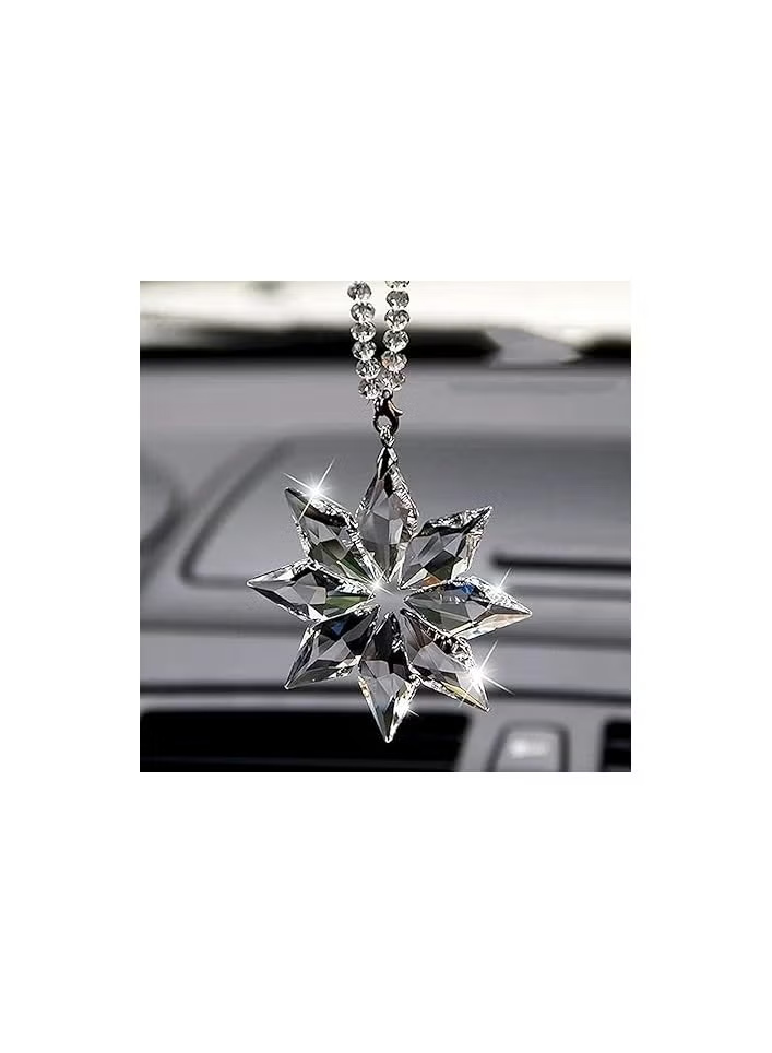 Car Rear View Mirror Crystal Meteor Charms Pendant Hanging Ornament