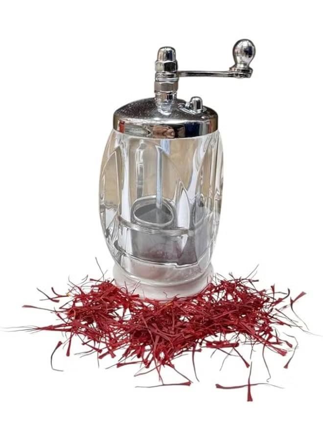Premium Saffron Mill Grinder with Collection