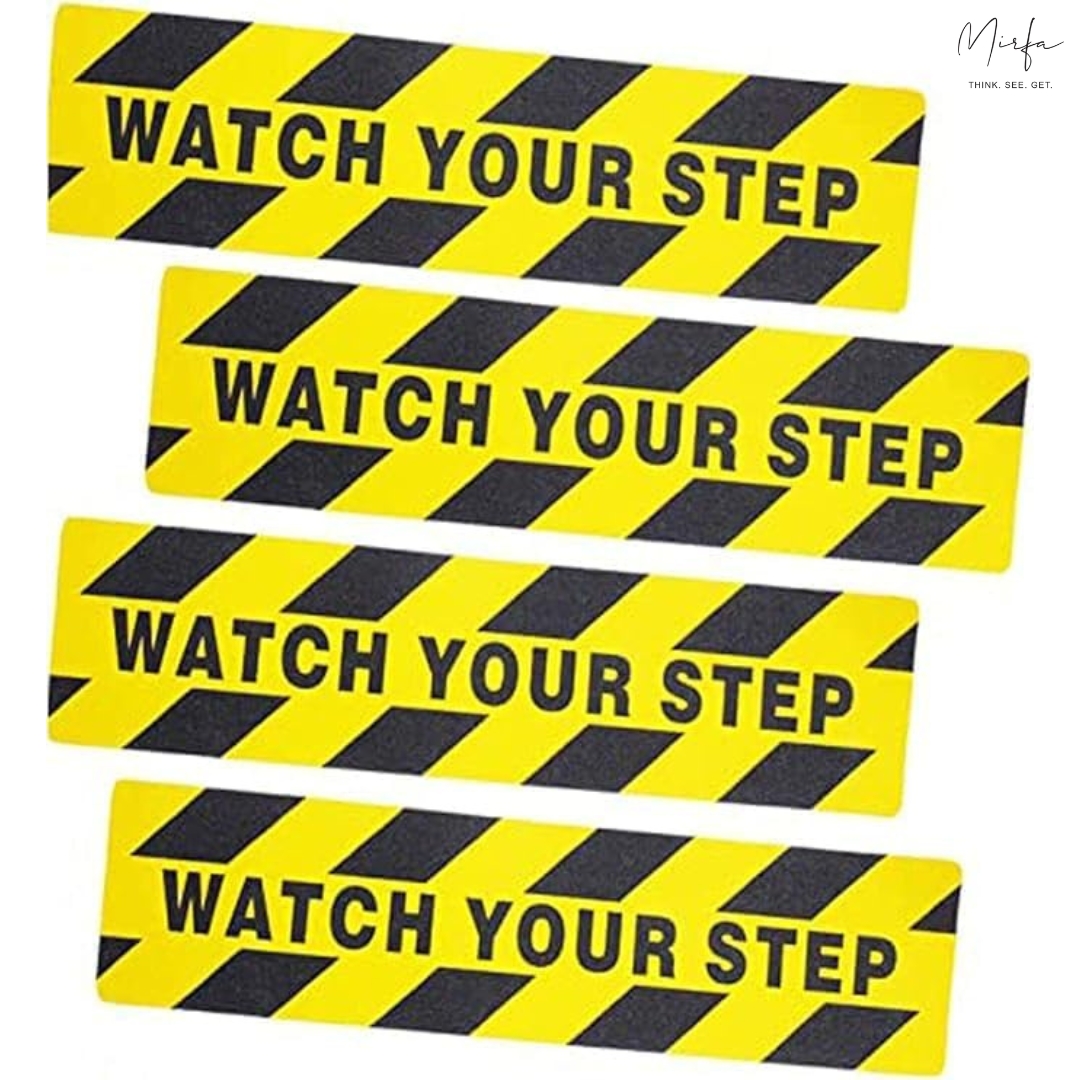 Warning Sticker Adhesive Tape Anti Slip Abrasive Tape