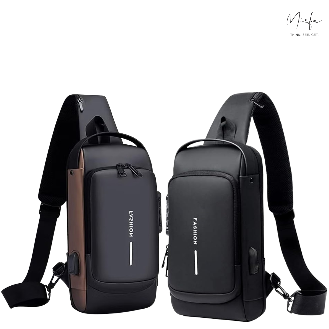 Anti-Theft Multipurpose Crossbody Sling Bag With USB Charging Port