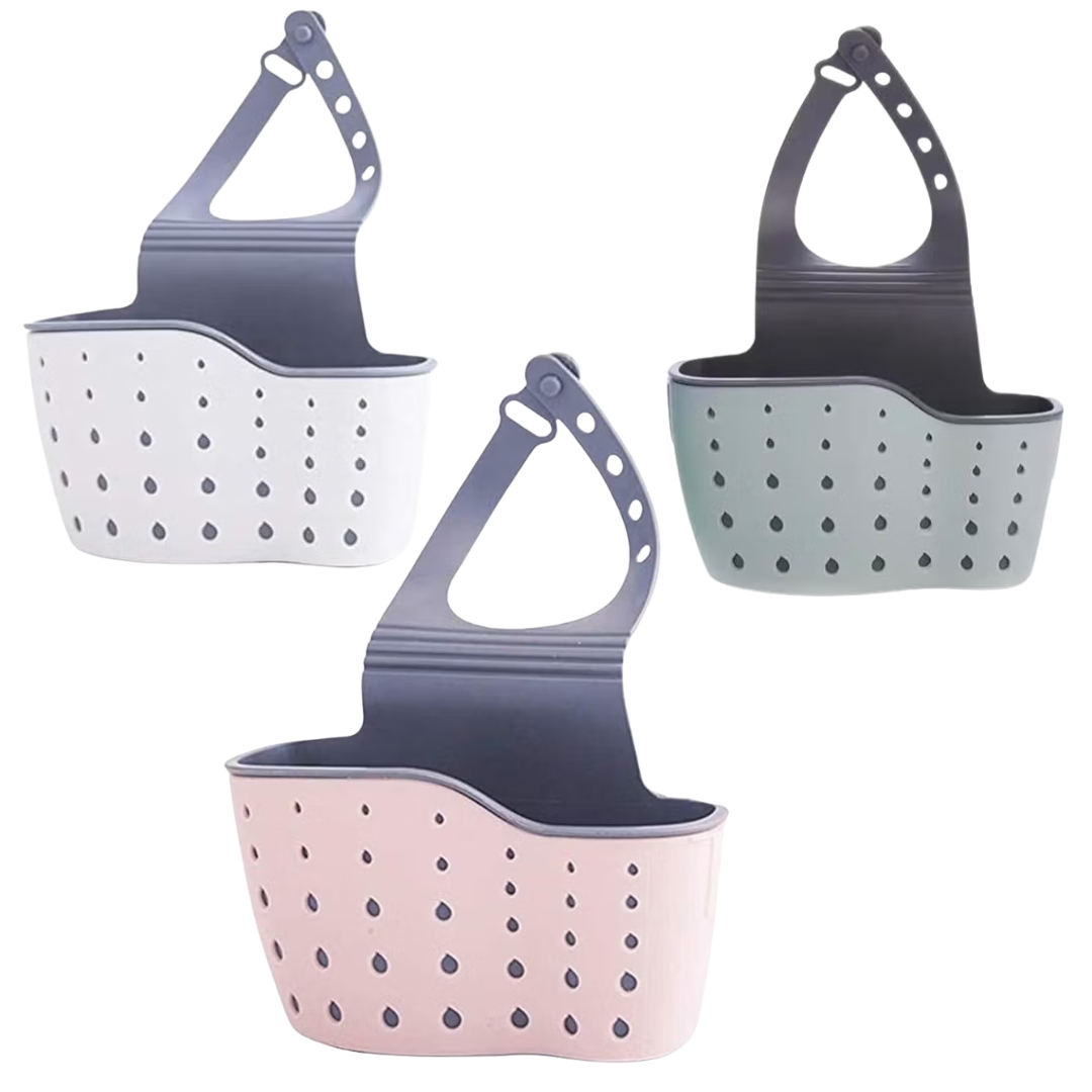Kitchen Sink Shelf Organizer - Sink Caddy Soap And Sponge Holder Drying Rack