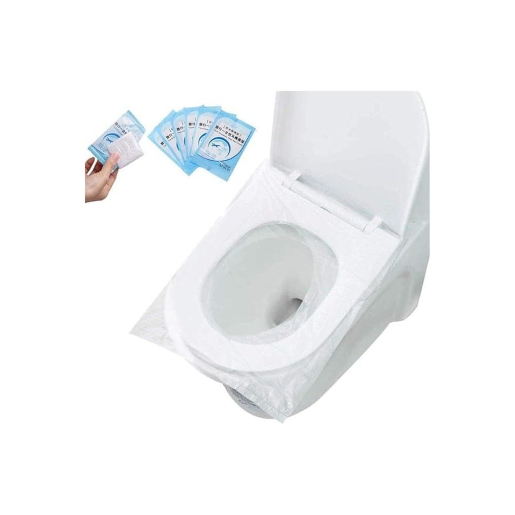 Disposable, Waterproof & Non Flushable Toilet Seat Covers (Pack of 50)