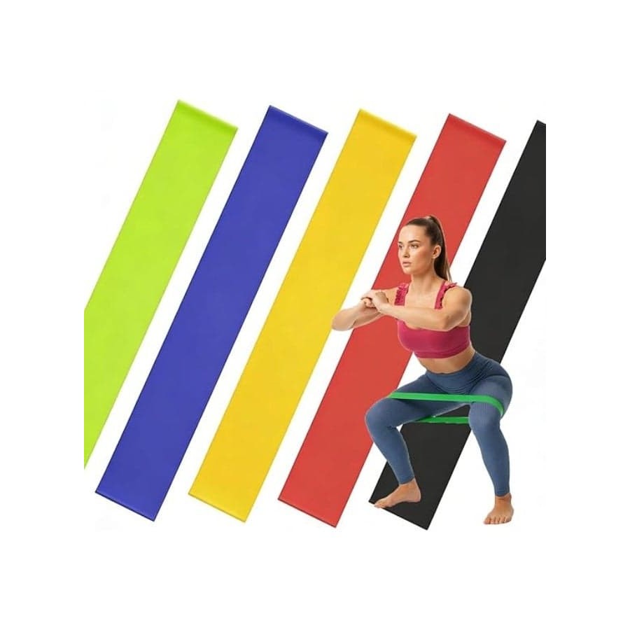 Exercise Resistance Loops Stretch Elastic Bands (Set of 5)