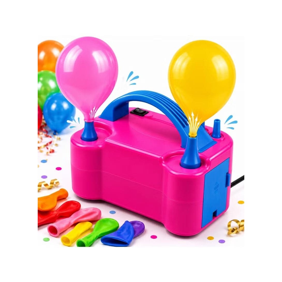 Portable Electric Air Balloon Pump Machine With Dual Nozzle (220V-240V 600W)
