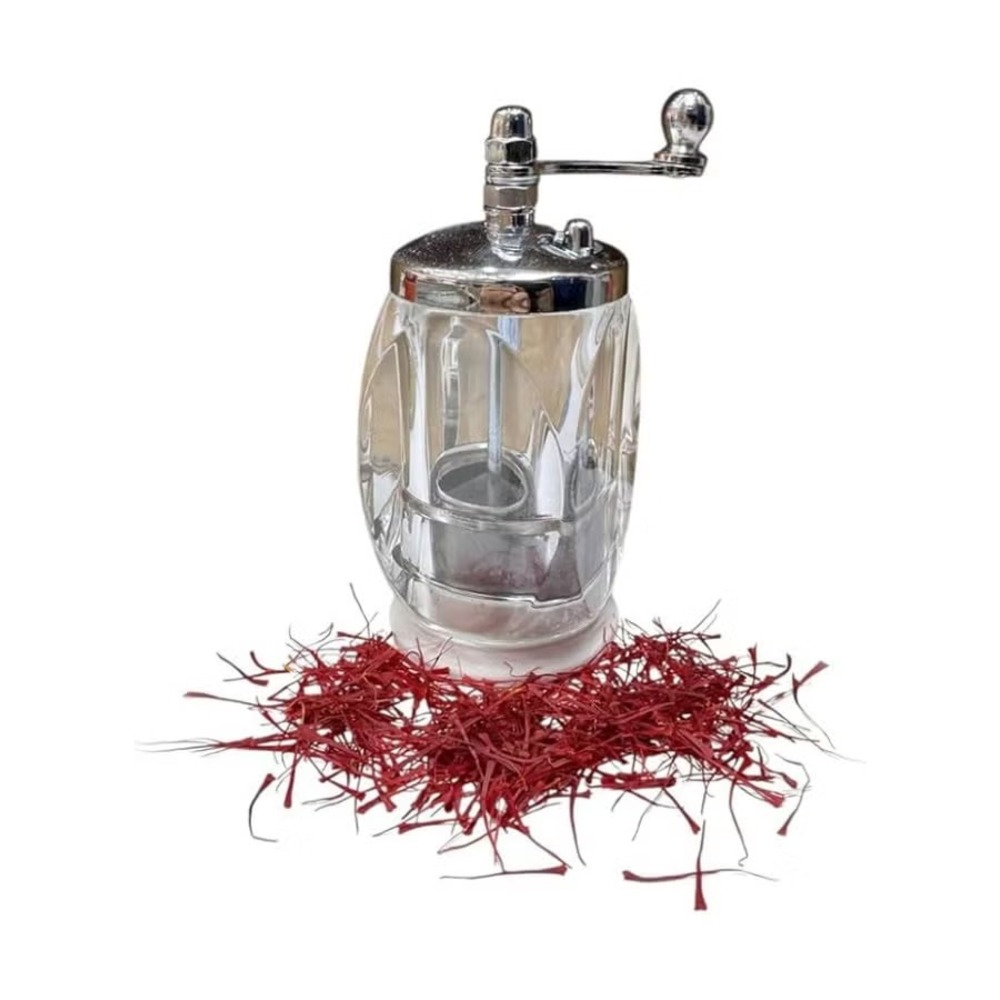 Premium Saffron Mill Grinder with Collection