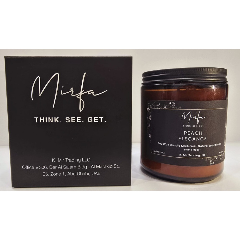 Mirfa Natural Scented Candle, Stress Relief and Relax for Home & Bedroom, Creating a Scene of Serenity and Tranquility, 100 percentage Soy Organic Aromatherapy Candles