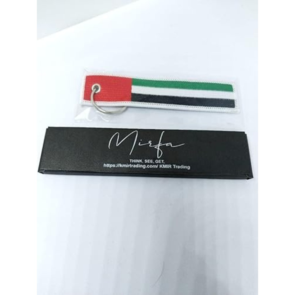 Flag Keychain Tag with Key Ring