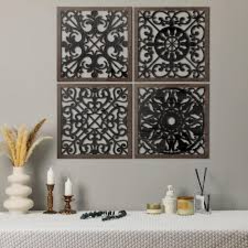 Wooden Wall Art With Self Adhesive Base 
