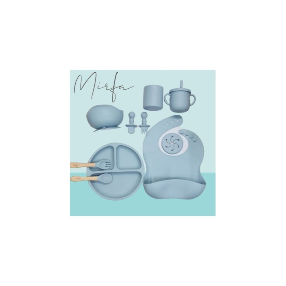 Baby Feeding 10 Pcs Silicone Set
