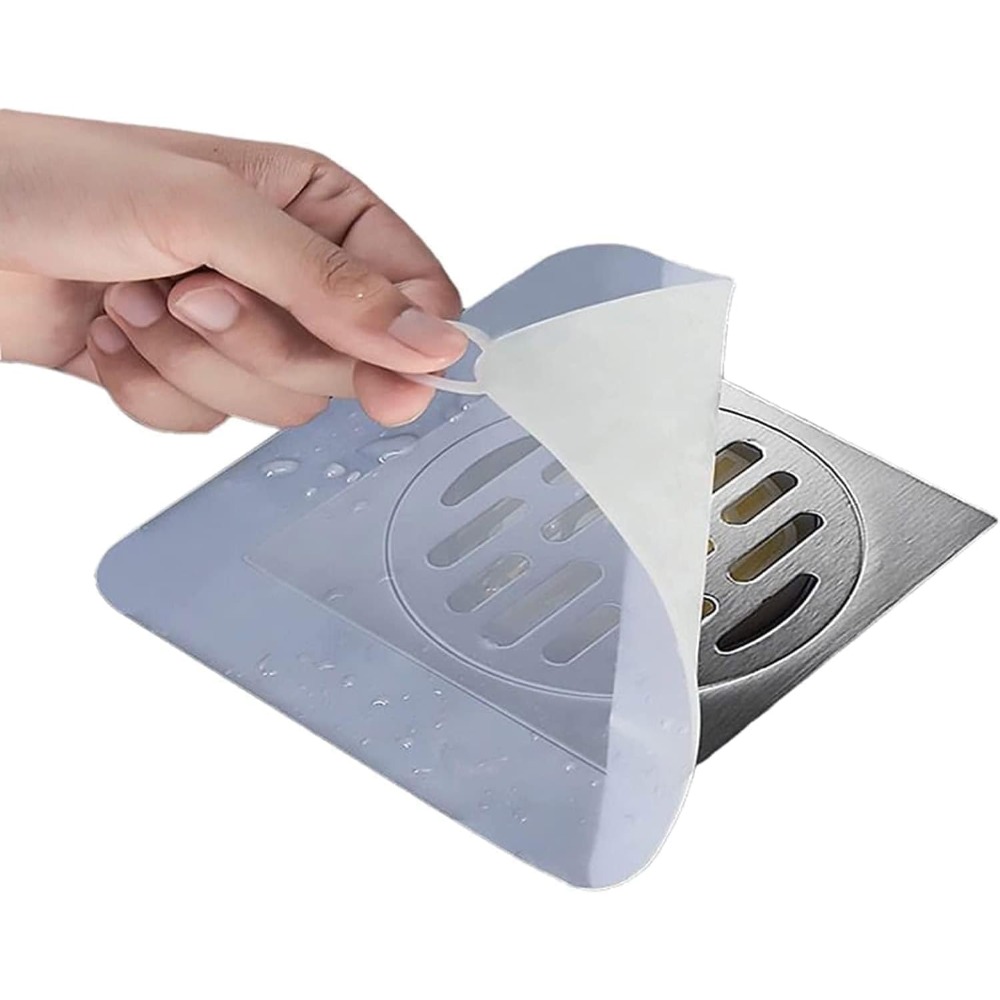 Silicone Drain Cover White 8 in 15cm 2 Pcs Tub Stopper Floor Anti Odor Mat Drain Cover for Shower Floor Anti Cockroach Deodorizing Drain Cover Kitchen Seal for Kitchen Laundry Toilet and Else