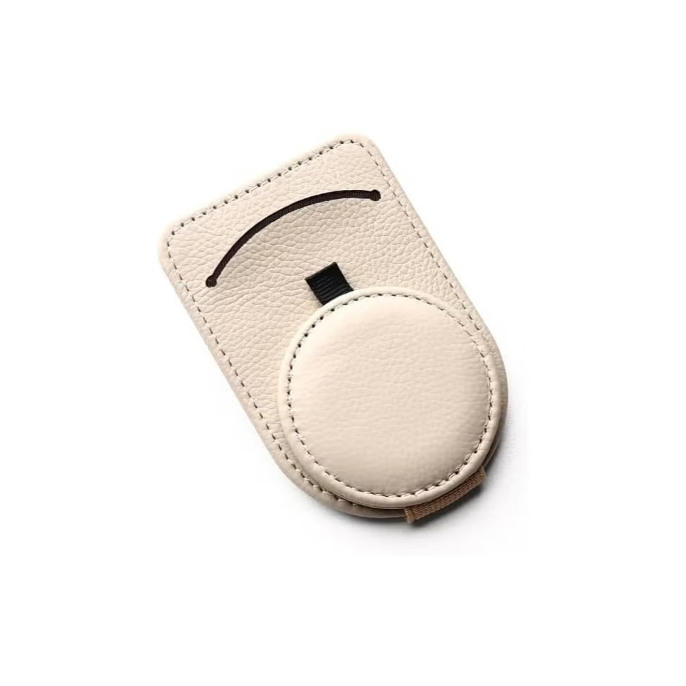 Magnetic Leather Sunglasses Holder for Car Visor