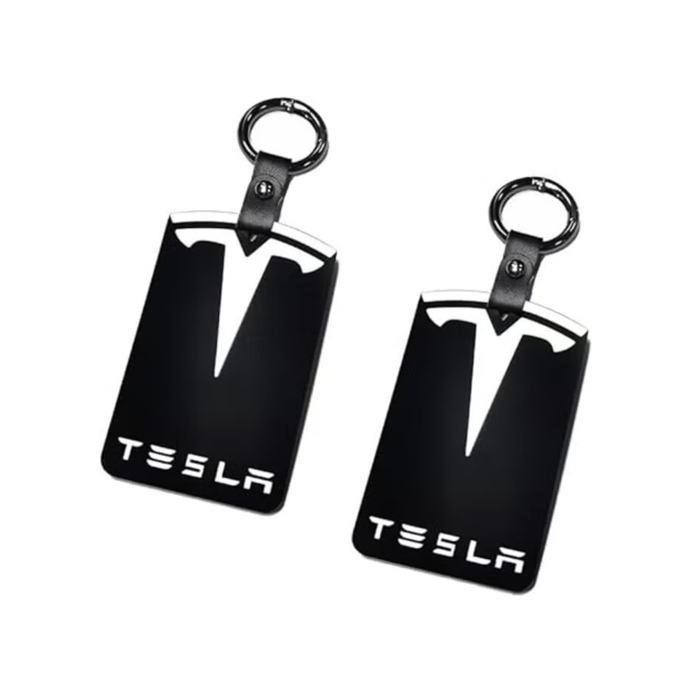 Silicone Protector Card Holder Keychain for Tesla Model 3 and Model Y