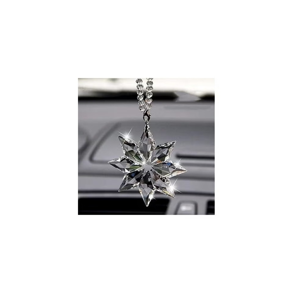 Car Rear View Mirror Crystal Meteor Charms Pendant Hanging Ornament