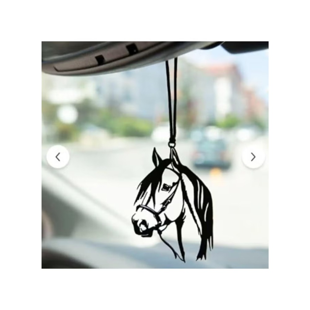 Animals And Flowers Natural Wood Car Hanging Pendant Rearview Mirror Art Ornament