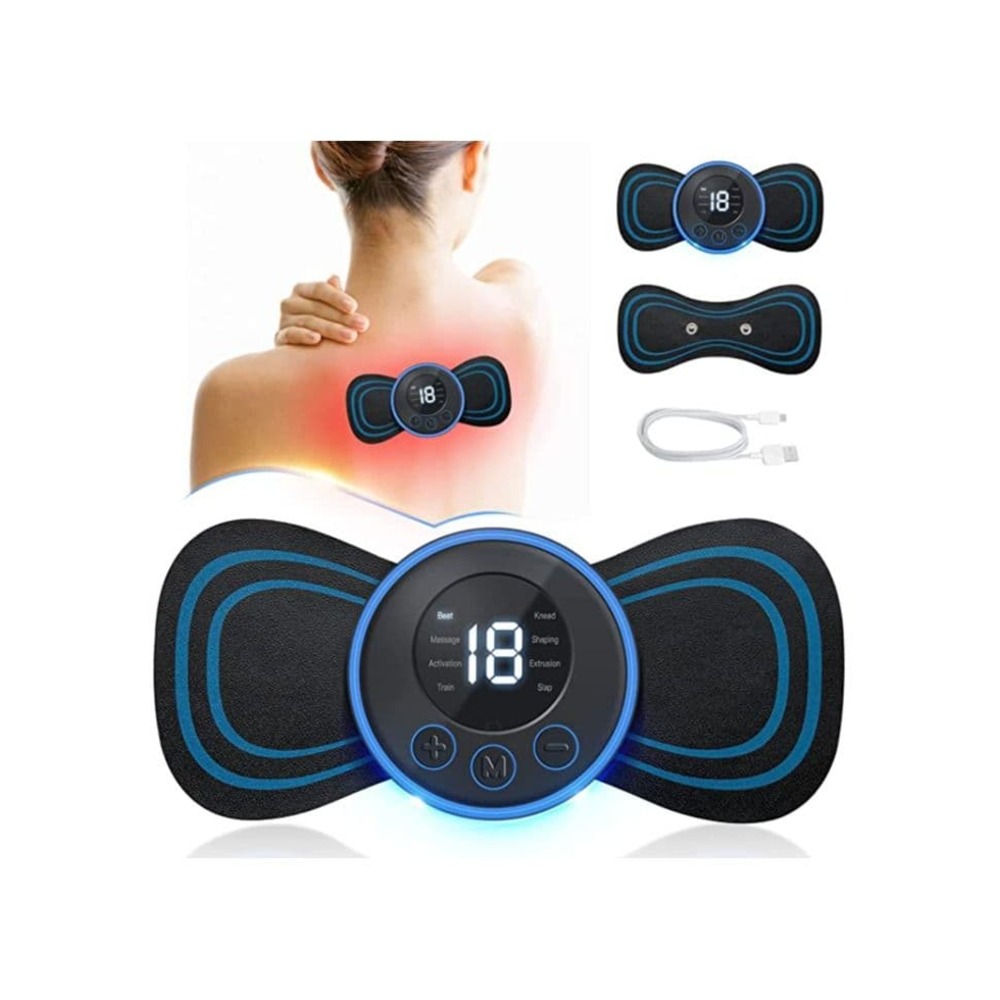 EMS Massager use for Body Massager, Wireless Portable Neck Massager having 8 Massage Modes and 19 Strength Levels, Rechargeable Pain Relief Massager for Shoulder,Arms,Legs,Back Pain for Men and Women