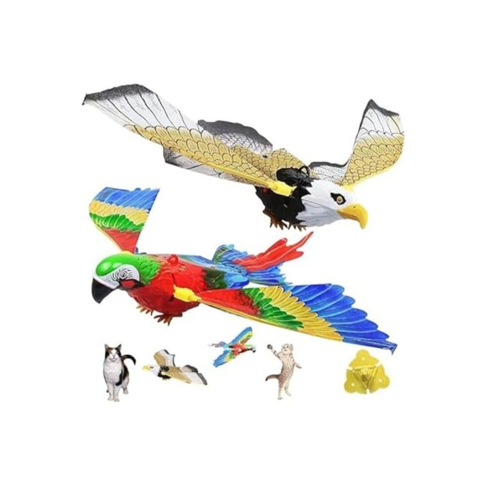 Electronic Simulation Flying Bird Interactive Toys for Cats