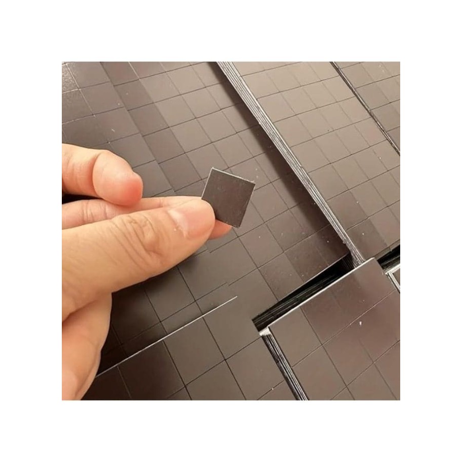 Self-Adhesive Magnetic Squares - Black (Pack of 80)