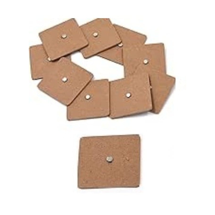 Plain MDF Wooden Fridge Magnet Blanks Cutouts (Pack of 10)